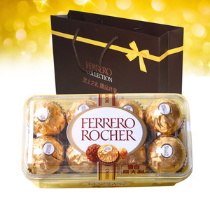 意大利费列罗榛果威化巧克力 t16粒盒装200g礼盒生日礼品喜糖包邮