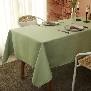 纯色桌布防水棉麻加大加宽布艺长方形北欧风台布茶几餐桌布可定制