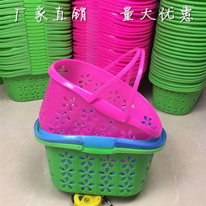 草莓篮子塑料手提采摘水果鸡蛋篮樱桃蓝莓篮2斤-5斤装杨梅包装篮