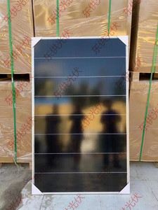 高效单晶叠瓦390-400瓦太阳能光伏发电板 A级外观， 210电池片