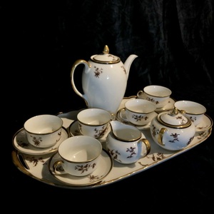 西洋古董名瓷茶具，捷克第一瓷名瓷维多利亚茶具茶壶茶杯套装
