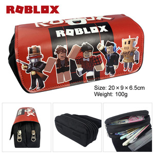 动漫ROBLOX双层拉链笔袋文具盒收纳包多功能男女生中小学生铅笔盒