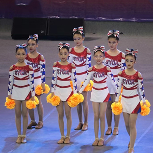 啦啦队队服啦啦操比赛服装小学生运动会表演舞蹈服专业拉拉队服装