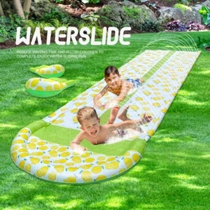 户外喷水水滑道夏季儿童玩水装备草坪水上乐园家用充气滑水道玩具