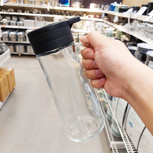 宜家IKEA瑟勒布列达家用厨房油瓶酱油瓶醋瓶玻璃瓶醋瓶调料壶带盖