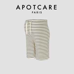 法国 APOTCARE 孕妇裤子夏款宽松外穿条纹针织休闲阔腿短裤