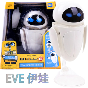 机器人总动员 Wall-E EVE眼睛表情变化伊娃 瓦力可动关节公仔摆件