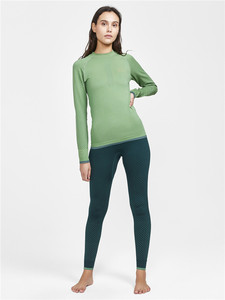 瑞典外单女款滑雪运动功能打底基层保暖内衣裤快干透气健身速干裤