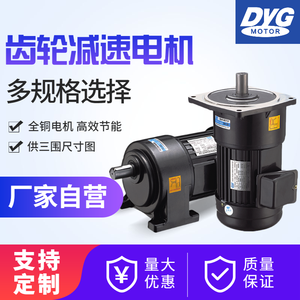 工厂DYG东洋小型交流齿轮减速电机三相立式380V正反转220V750W