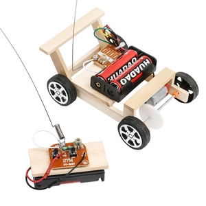 遥控汽车diy组装科技小制作发明小学生玩具手工科学实验无线汽车