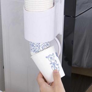 防尘打孔杯壁杯器式取杯纸杯武汉器免杯子饮水机架取塑料一次性高