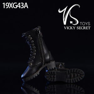 VSTOYS 1/6 19XG43 拉链中靴 鞋子适合女兵人偶 空心靴