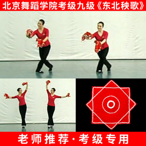 北京舞蹈学院考级专用九级东北秧歌手绢花道具二人转手绢八角巾帕