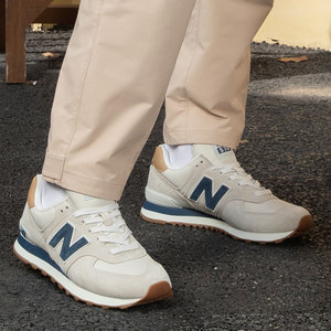 New Balance跑步鞋男鞋女鞋官方旗舰nb574元祖灰复古运动鞋574LGI