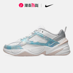 Nike耐克M2K老爹鞋Tekon蓝白渲染女鞋镭射厚底休闲鞋AO3108-103