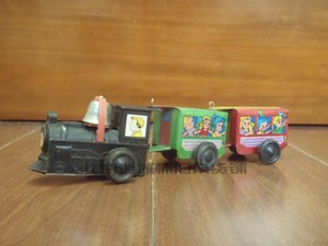 80年代 铁皮发条小火车 怀旧老玩具