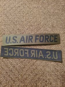 美国 空军 USAF 公发 原品 BDU 飞行服 军种章 80S 胸条 军绿色