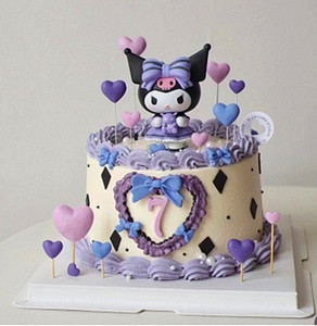 烘焙蛋糕装饰卡通可爱抱熊书本库洛儿童宝宝女孩生日甜品派对摆件