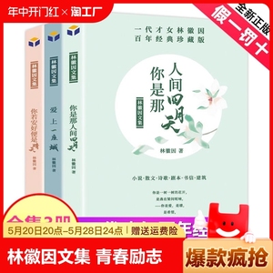 正版现货 3册林徽因文集 你是那人间的四月天爱上一座城你若安好便是晴天林徽因传记诗集散文小说作品全集名人青春成功励志文学