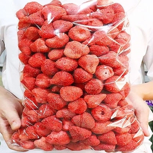 冻干草莓干500g雪花酥烘焙专用水果干草莓脆粒孕妇零食芒果罐装
