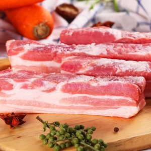新鲜黑猪带皮五花肉农家散养土猪原切冷冻烤肉食材500g猪肉猪五花