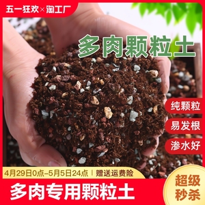 多肉土专用颗粒营养土植物进口泥炭种植土铺面石叶插纯颗粒土包邮