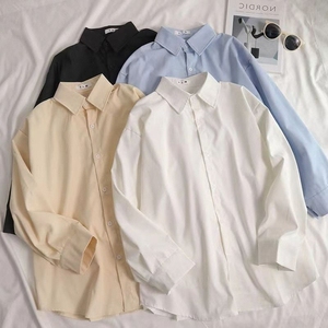 白衬衫春装女2024年新款上衣长袖外套叠穿内搭打底衬衣春季中长款