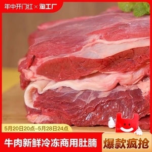 牛肉黄膘牛腩冷冻商用黄牛肉生鲜肚腩肉生牛肉鲜牛肉500g煲汤顺丰