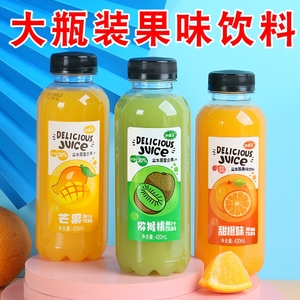 益生菌复合果汁饮料大瓶装420ML瓶装橙汁芒果汁猕猴桃汁