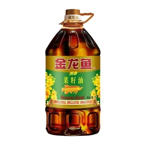 金龙鱼醇香菜籽油5l/桶家用商用火锅底料用食用植物油压榨特香
