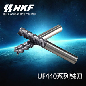 台湾虹钢富HKF涂层铣刀UF440A系列加工硬度HRC45度钨钢四刃立铣刀