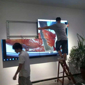 46 55 100寸大屏LED高清酒吧电视墙广告显示器会议监控液晶拼接屏