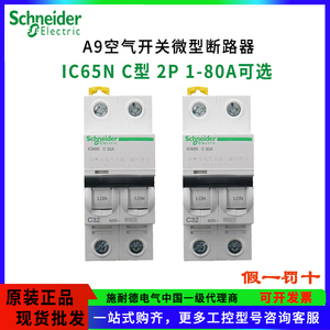 施耐德IC65N空气开关2P小型断路器C型10A16A32A可选1-80A官方网店