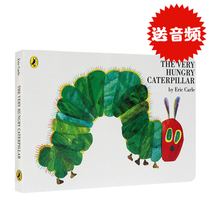 进口英文版原版正版绘本 The Very Hungry Caterpillar 好饿的毛毛虫/饥饿的毛毛虫Eric Carle艾瑞卡尔爷爷纸板书吴敏兰廖彩杏推荐