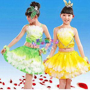 2022芭蕾儿童女舞蹈服装表演服饰舞台表演服装公主鲜花朵朵演出服