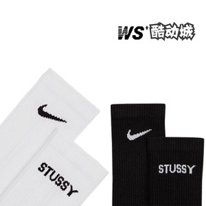 Nike X Stussy联名袜男女潮流袜透气长筒三双装跑步健身篮球袜