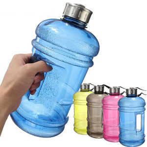 2.2L塑料运动水壶PETG健身房大容量哑铃杯便携水桶杯运动水瓶