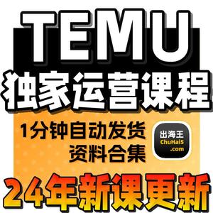 2024 拼多多跨境卖家中心 TEMU平台实战课程教程店铺入驻新手开店