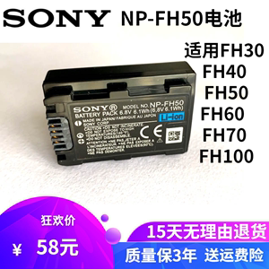 原装索尼NP-FH50电池HX1 HX100V HX200 A230 A290 A390充电器