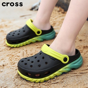 cross潮牌儿童包头洞洞鞋夏季6岁小男孩8男童沙滩凉拖鞋5防滑外穿