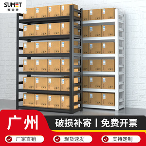 广州货架置物架展示架家用轻型阳台储物架地下室杂物架加厚展示架