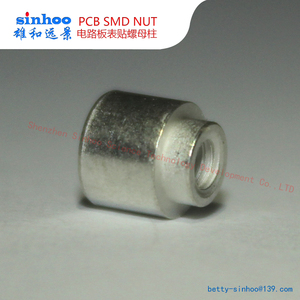 SMTSOM2.5-3铁镀锡贴片螺母 PCB表贴焊接柱 电路板支撑柱生产工厂