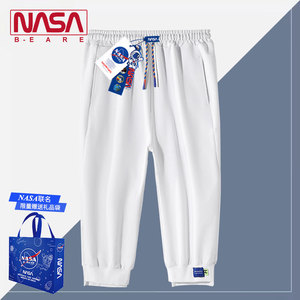 NASA联名日系男春夏宽松百搭潮流男女同款情侣七分裤子运动裤潮流