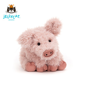 英国Jellycat科尔菲小猪粉色毛茸茸柔软儿童毛绒玩具送礼公仔