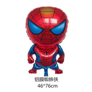 美国队长蜘蛛侠钢铁侠造型奥特铝膜卡通气球氦气球男孩生日背景装