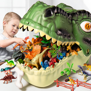 德国恐龙玩具模型三角龙软胶套装仿真动物世界礼物儿童宝宝可水煮