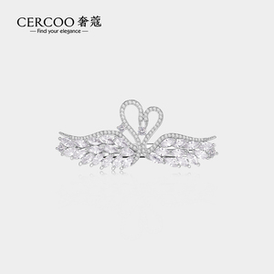 Cercoo/奢蔻头饰璀璨星辰系列 水晶发夹顶夹发卡边夹镶钻一字夹女