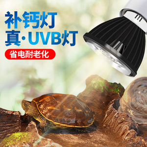 乌龟晒背灯UVA+UVB全光谱led太阳灯爬虫照背灯龟缸灯补钙三合一