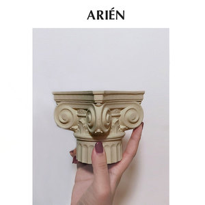 到货！ARIÉN梦回罗马 专利设计 石膏烛台小众艺术摆件匈牙利古柱