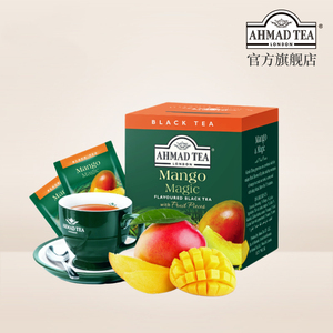 AHMAD TEA亚曼芒果味红茶10个独立包装进口热带水果风味袋泡茶包